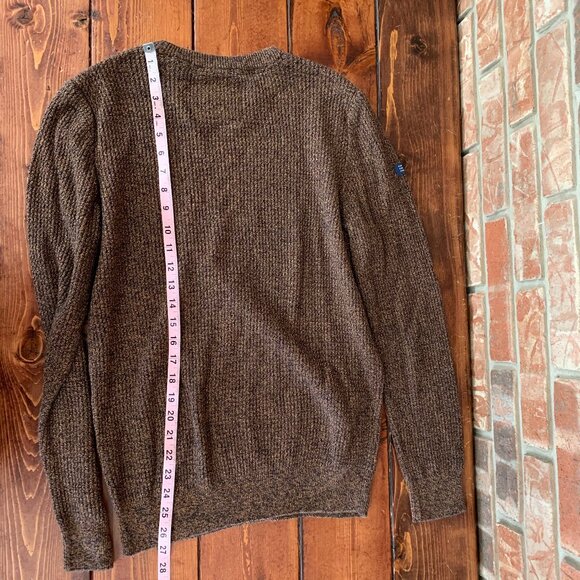 Superdry Vintage Men's Crew Neck Textured Knit Medium 100% Cotton Sweater EUC - Picture 8 of 11